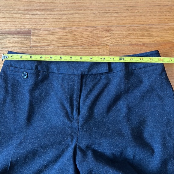 Ann Taylor Straight Leg Black Pants (lined) 98% Wool - Size 8/10 - Picture 12 of 16